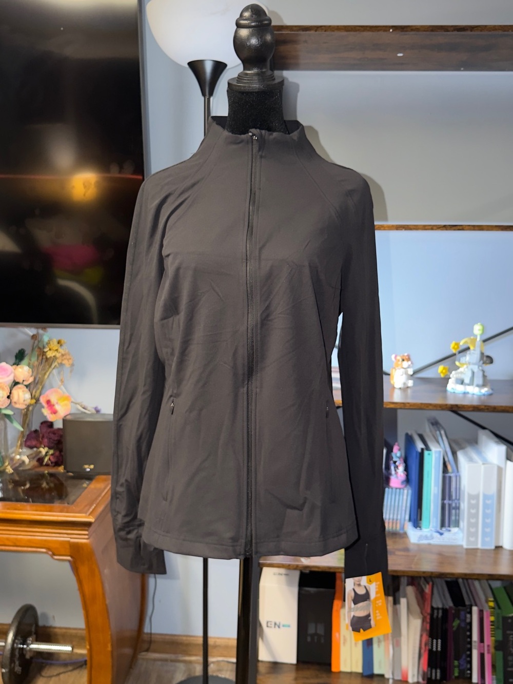 Avia Women's Black Full-Zip Utility Jacket